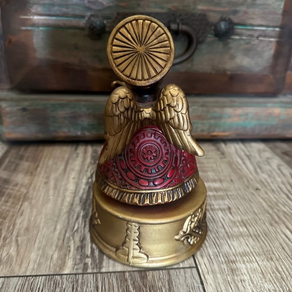 Vintage Napco Wind Up Musical Angel Playing Mandolin It Plays Silent Night - Picture 4 of 12